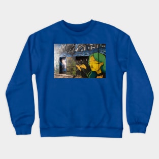 Graffiti art in Melbourne laneway. Crewneck Sweatshirt